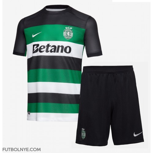 Camiseta Sporting CP Primera Equipación para niños 2024-25 manga corta (+ pantalones cortos)